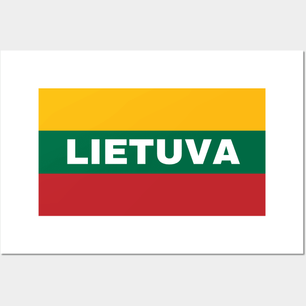 Lietuva in Lithuanian Flag Wall Art by aybe7elf